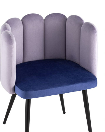 Кресло Карнавал NEW велюр сиреневый/синий Кресло Карнавал NEW велюр сиреневый/синий